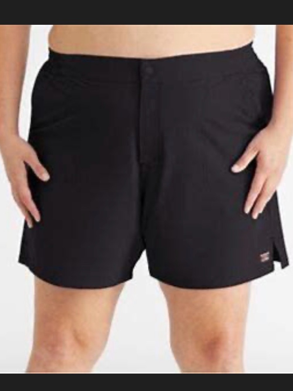 L.L. Bean Black Women's Stretch 6” UPF 50 shorts